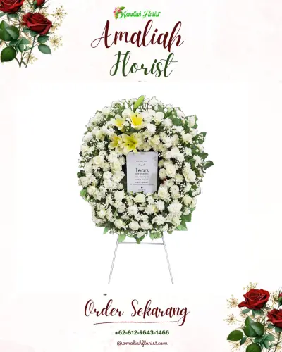 Krans Bunga Duka Cita di Semingkir